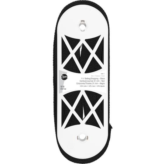 Dritz® 1.25" Black Cotton Belting for Straps and Handles